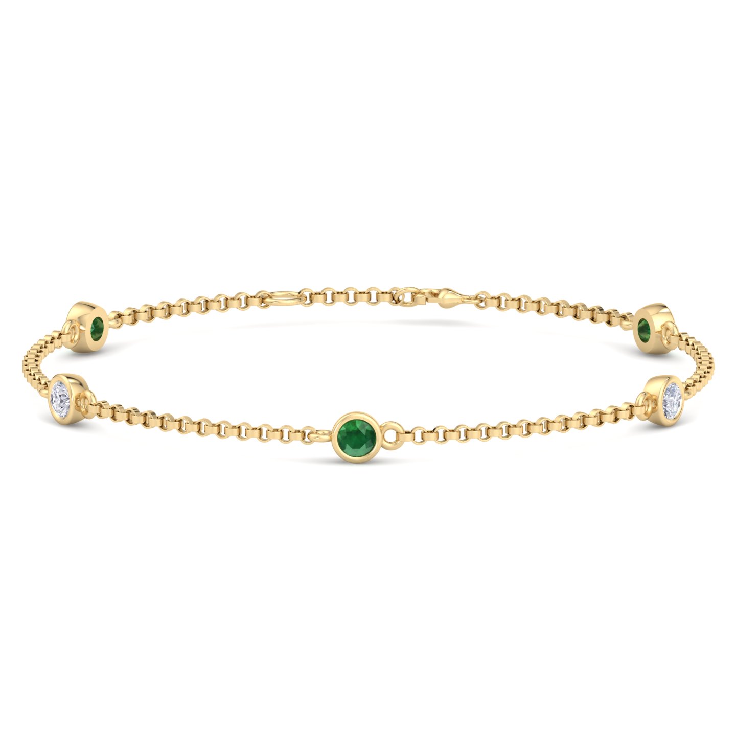 Rexy Emerald Yellow Gold 