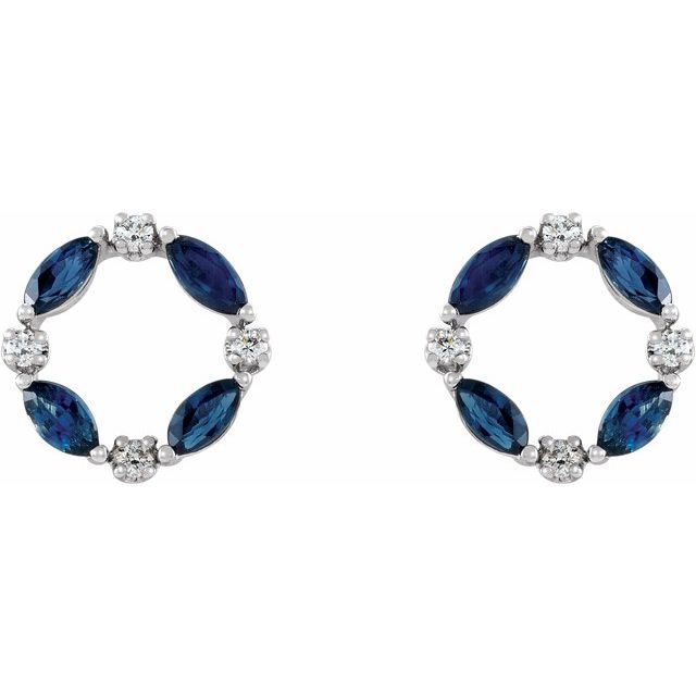 Holey Blue Sapphire Platinum Prong Set 