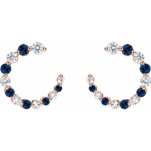 Taye Blue Sapphire Rose Gold 
