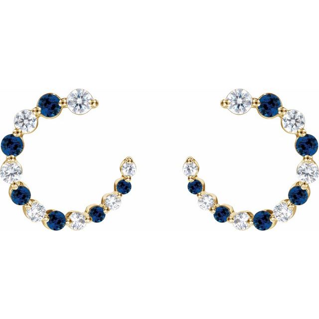 Taye Blue Sapphire Yellow Gold 