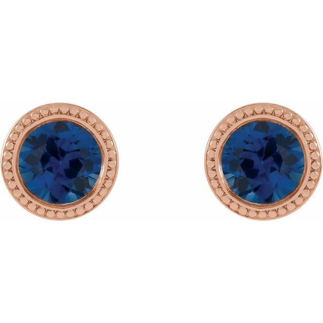 Teyah Blue Sapphire Rose Gold 