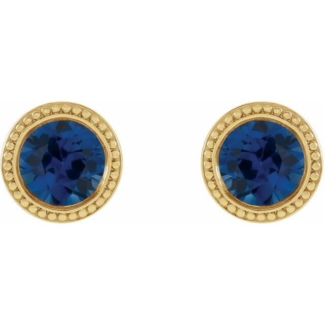 Teyah Blue Sapphire Yellow Gold 