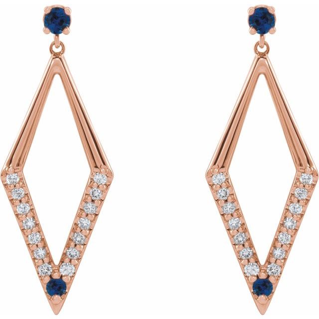 Truvy Blue Sapphire Rose Gold 