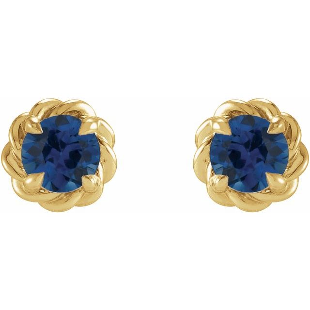 Tooba Blue Sapphire Yellow Gold 