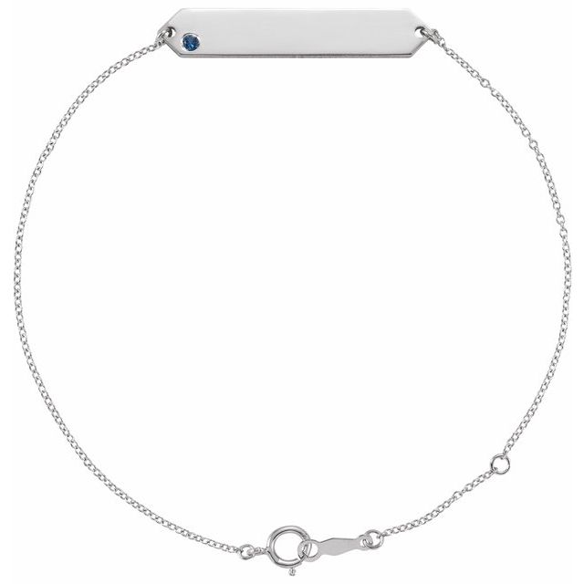 Trang Blue Sapphire Silver  Bracelet