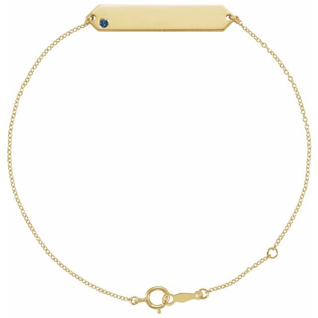 Trang Blue Sapphire Yellow Gold  Bracelet