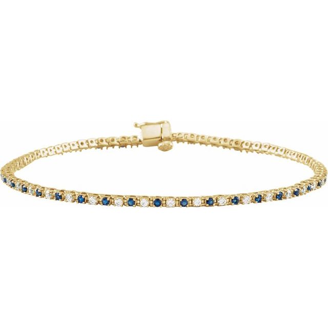 Tanyka Blue Sapphire Yellow Gold 