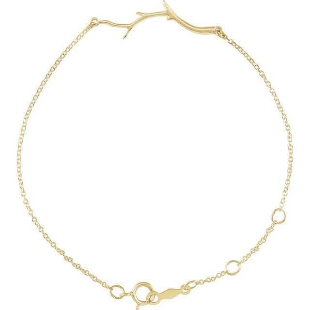 Shandra Yellow Gold Chain Bracelet