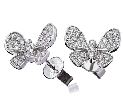 Khloei Natural Pave Set Designer Diamond Earrings