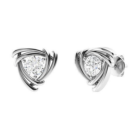 Gracee 0.10 Carat Natural 3 Prong Everyday Diamond Earrings