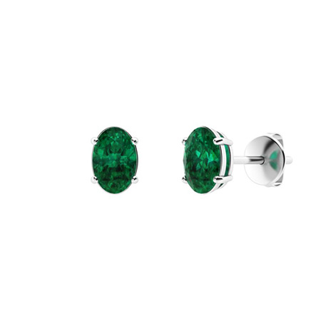 Helueua 0.50 Carat Emerald 4 Prong Set 