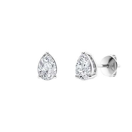 Gretta 3 Prong Moissanite Diamond Earrings