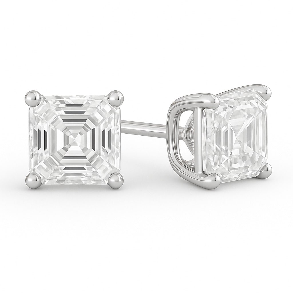 Jacqueline Lab Grown 4 Prong Studs Diamond Earrings