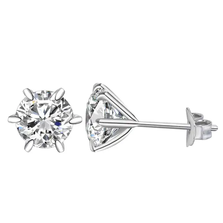 Jayde Lab Grown 6 Prong Studs Diamond Earrings
