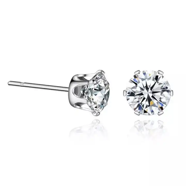 Jazmyn Lab Grown 6 Prong Studs Diamond Earrings