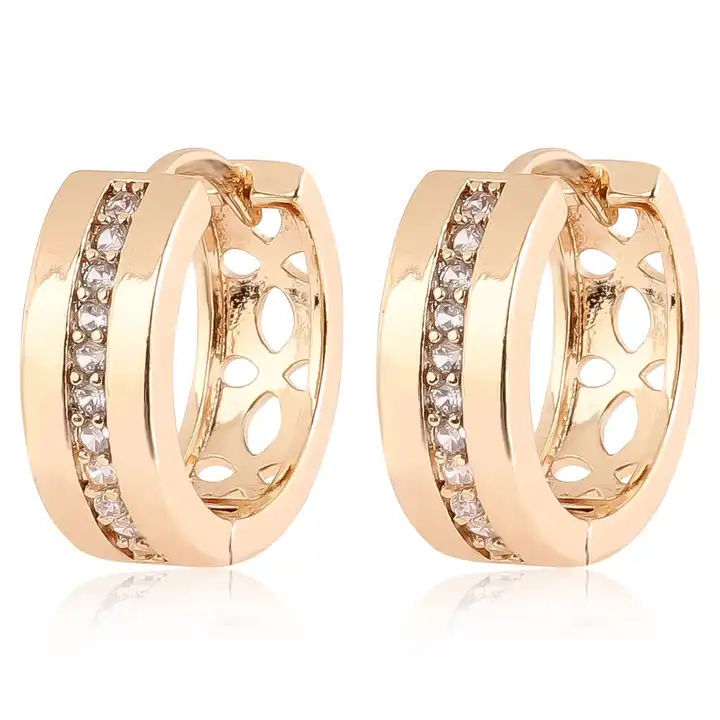 Keri 0.25 Carat Natural Pave Set Hoop Diamond Earrings