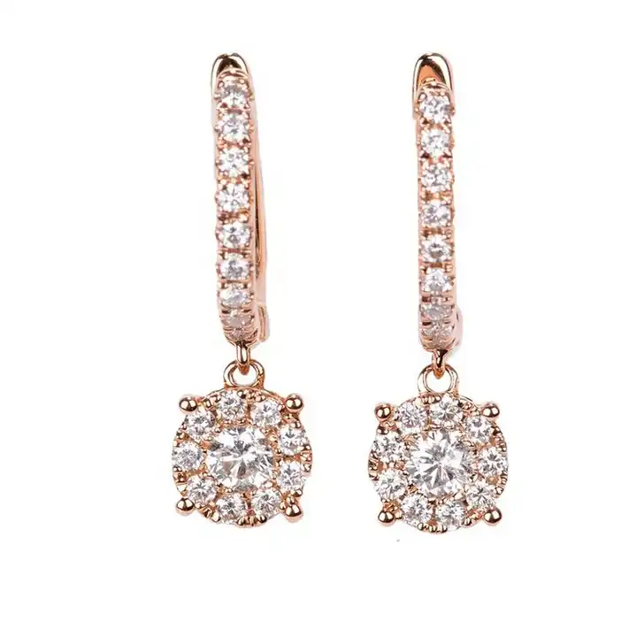 Lovia Natural Prong Set Drop Diamond Earrings
