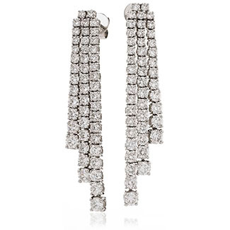 Keltie Natural Prong Set Designer Diamond Earrings