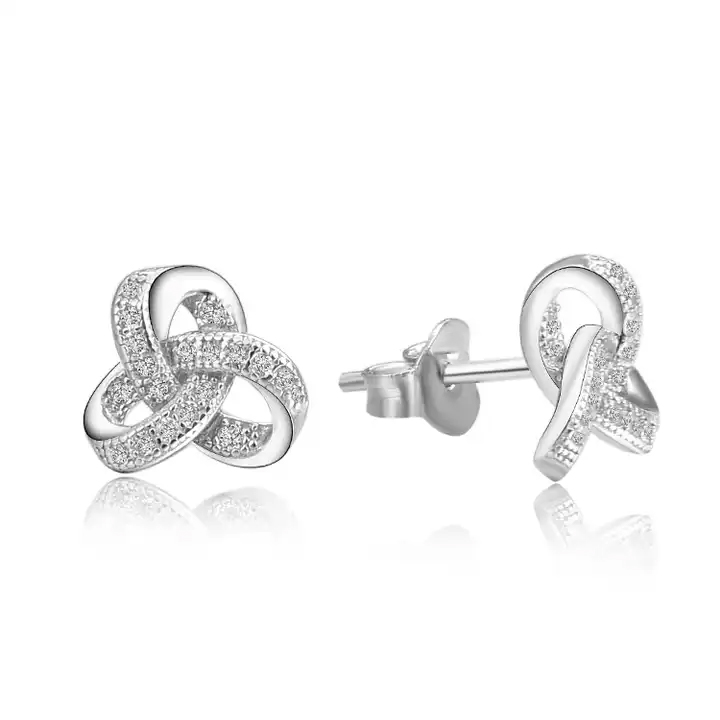 Kyndra Natural Prong Set Designer Diamond Earrings