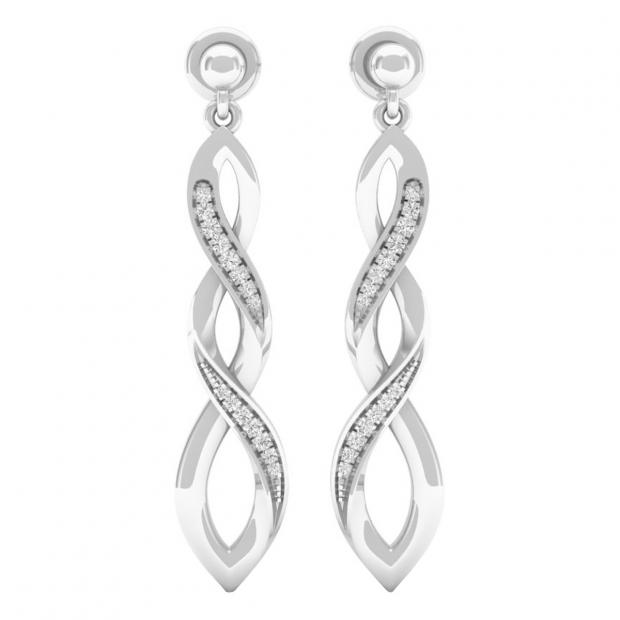 Kennita Natural Channel Set Designer Diamond Earrings