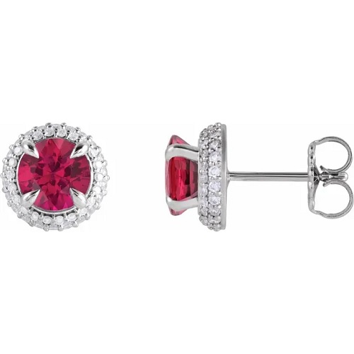 Heiritha Natural Ruby 4 Prong Set 