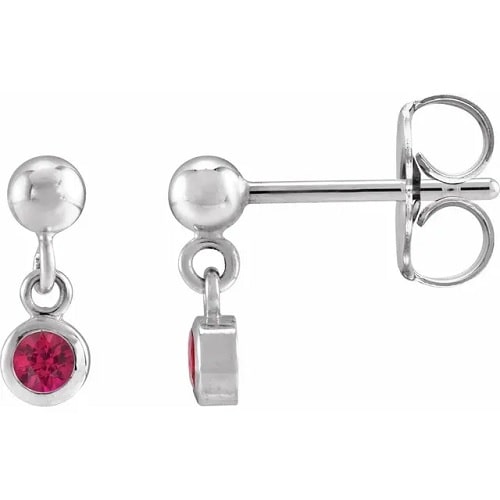 Haddyr Lab Grown Ruby Bezel Set 