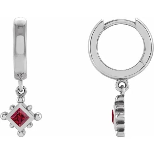 Hollyanne Lab Grown Ruby Bezel Set 