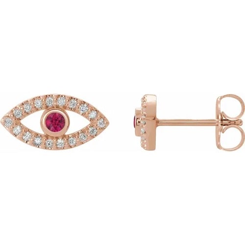 Harmehar Natural Ruby Rose Gold Bezel Set 
