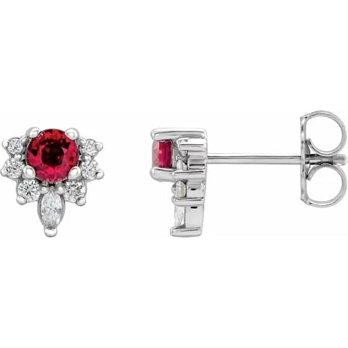 Haep Natural Ruby 4 Prong Set 