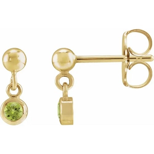 Fei Peridot Rose Gold Bezel Set 