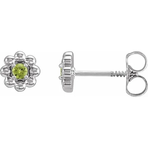 Fayanna 0.10 Carat Peridot 4 Claw Set 