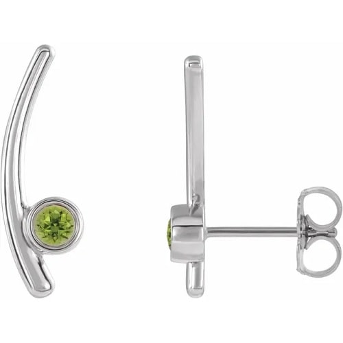 Felberta 0.24 Carat Peridot Bezel Set 
