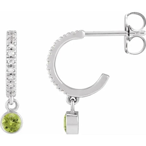 Firaas 0.44 Carat Peridot Bezel Set 