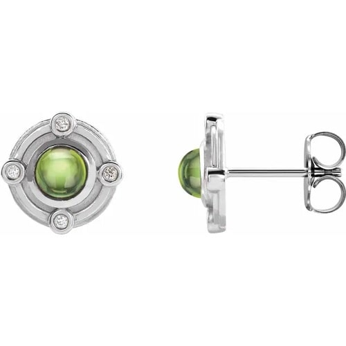 Florena 0.60 Carat Peridot Bezel Set 