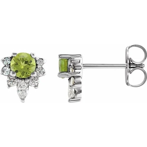 Fleet 0.58 Carat Peridot 4 Prong Set 