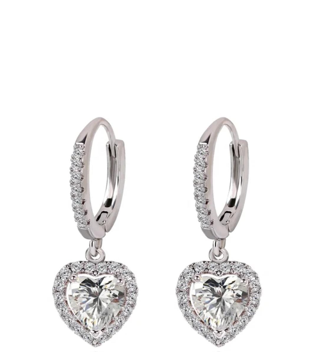 Livilda Lab Grown 3 Prong Drop Diamond Earrings