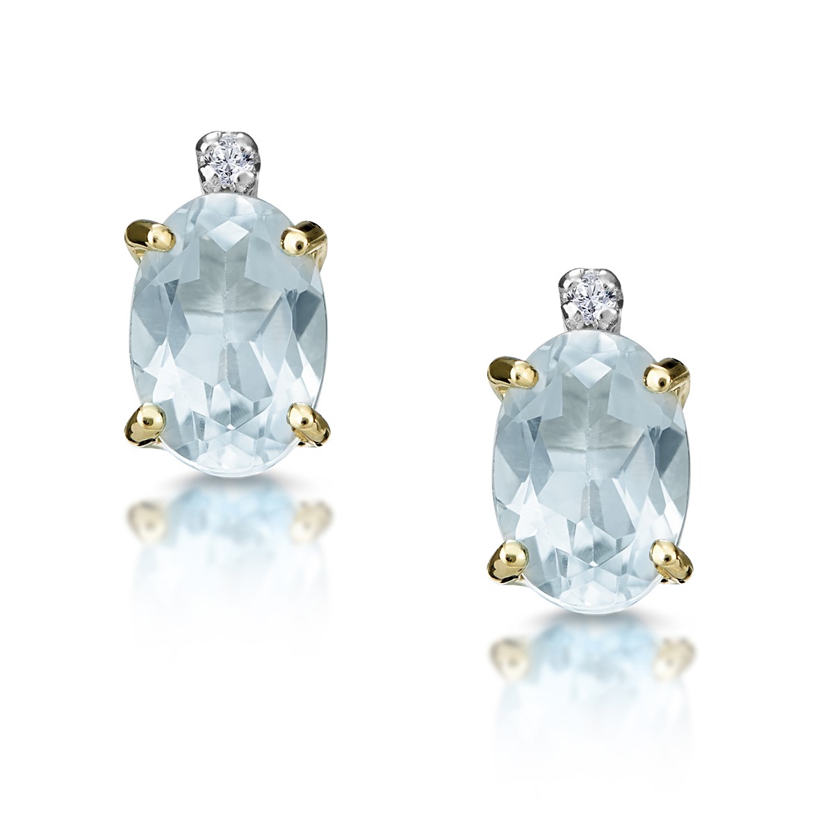 Graycn 1.00 Carat Aquamarine 4 Prong Set 
