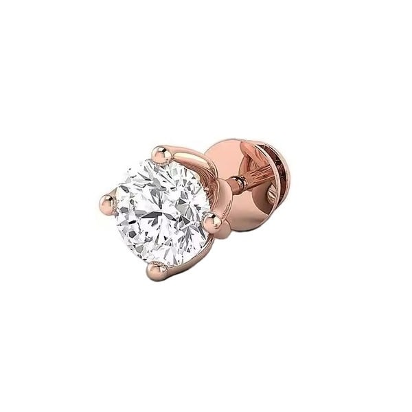 Greysi 0.15 - 1.50 Carat Natural 4 Prong Set Men's Diamond Earrings