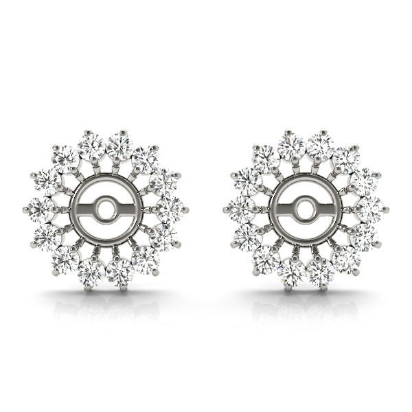 Sienna Lab Grown White Gold Ear Jackets & Climbers Diamond Earrings