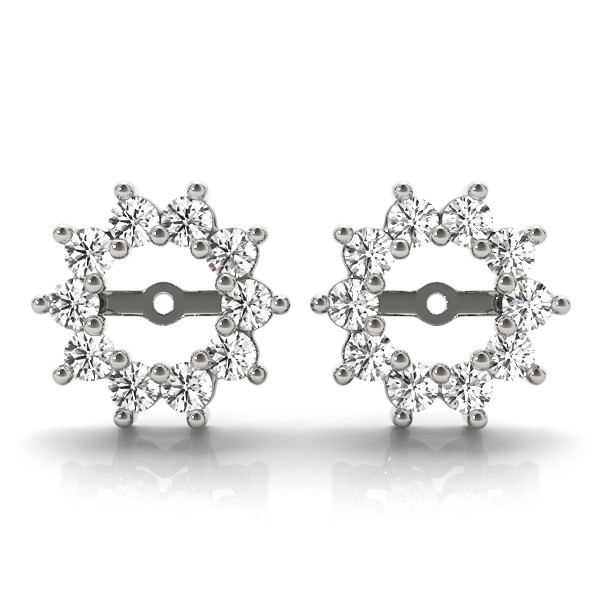 Rylee Lab Grown White Gold Ear Jackets & Climbers Diamond Earrings