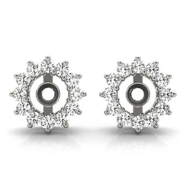 Lily Lab Grown White Gold Ear Jackets & Climbers Diamond Earrings