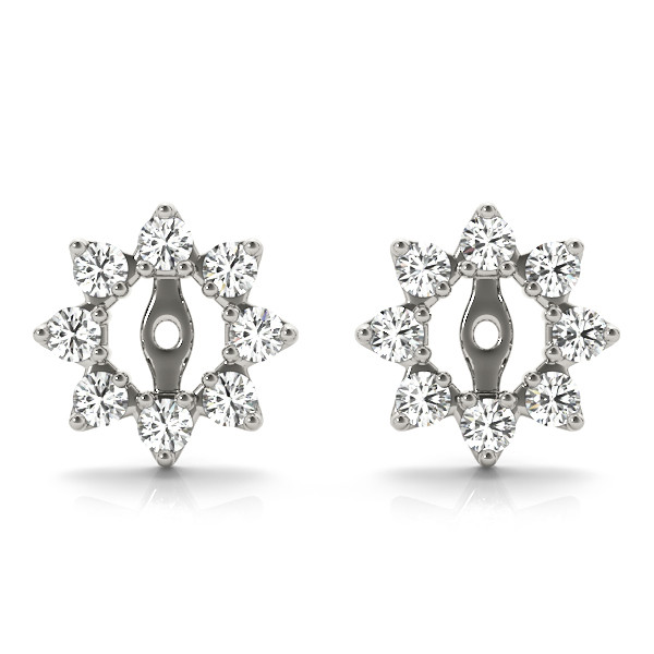 Freya Lab Grown White Gold Ear Jackets & Climbers Diamond Earrings