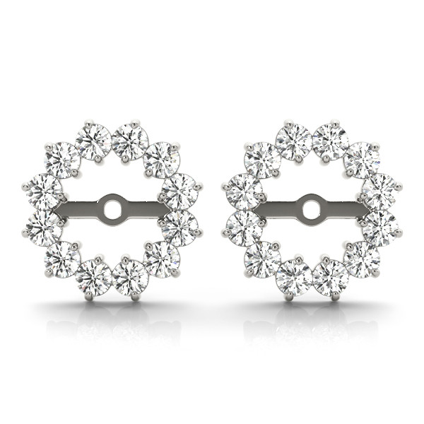Charlie Natural White Gold Ear Jackets & Climbers Diamond Earrings