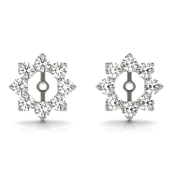 Cameron Lab Grown White Gold Ear Jackets & Climbers Diamond Earrings