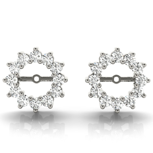 Rosie Lab Grown White Gold Ear Jackets & Climbers Diamond Earrings