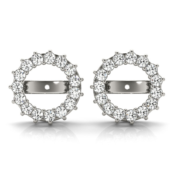 Codie Lab Grown White Gold Ear Jackets & Climbers Diamond Earrings