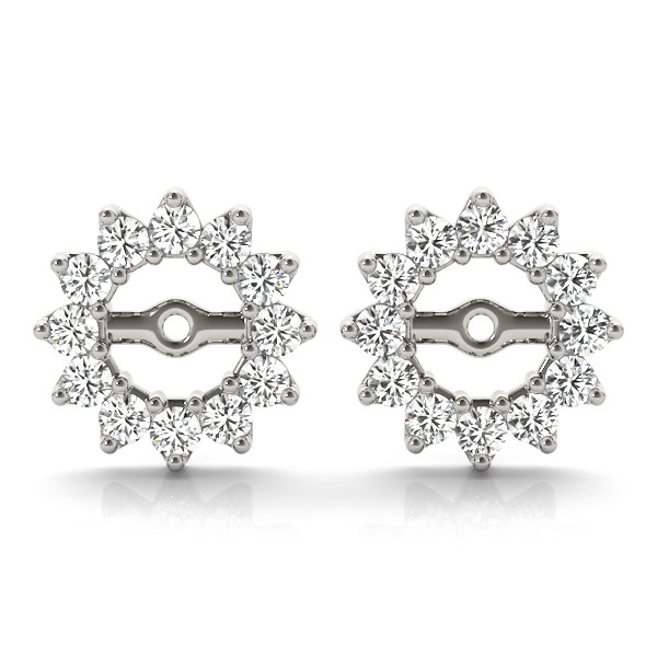 Brodie Lab Grown White Gold Ear Jackets & Climbers Diamond Earrings
