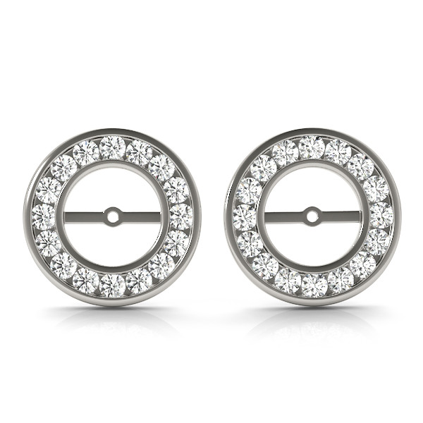 Joan Lab Grown White Gold Ear Jackets & Climbers Diamond Earrings