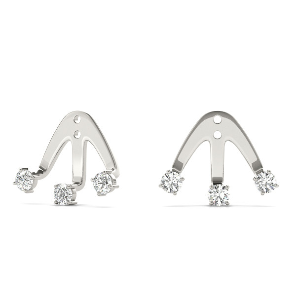 Ava  Lab Grown Ear Jackets & Climbers Diamond Earrings