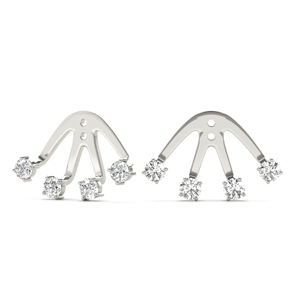 Elsie Lab Grown Ear Jackets & Climbers Diamond Earrings